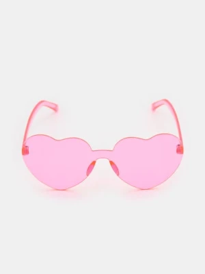 Sinsay - Okulary przeciwsłoneczne serca - różowy