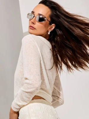 Sinsay - Okulary przeciwsłoneczne w metalowych oprawkach - wielobarwny