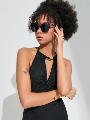 Sinsay - Okulary przeciwsłoneczne w panterkę - wielobarwny