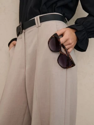 Sinsay - Okulary przeciwsłoneczne w panterkę - wielobarwny