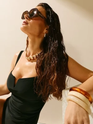 Sinsay - Okulary przeciwsłoneczne w panterkę - wielobarwny