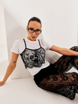 Sinsay - Okulary zerówki cat eye - wielobarwny