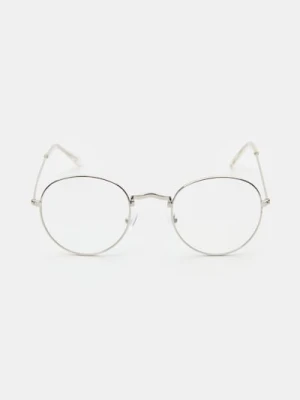 Sinsay - Okulary zerówki - srebrny
