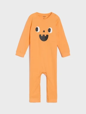 Sinsay - Pajacyk z motywem hallowynowym - pomarańczowy