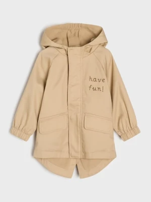 Sinsay - Parka z kapturem - beżowy