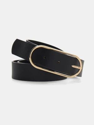 Sinsay - Pasek do spodni z podłużną klamrą - czarny