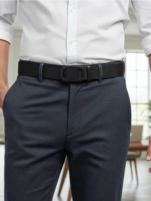 Sinsay - Pasek z automatyczną klamrą - czarny