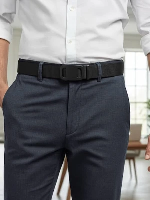 Sinsay - Pasek z automatyczną klamrą - czarny