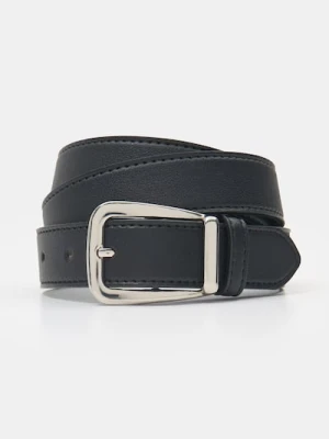 Sinsay - Pasek z imitacji skóry - czarny