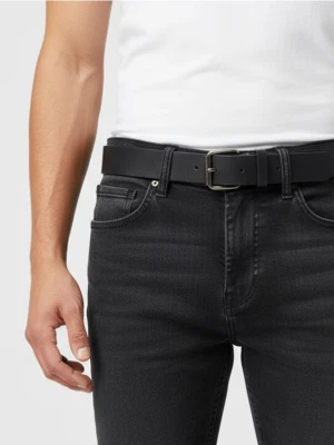 Sinsay - Pasek z klamrą z imitacji skóry - czarny