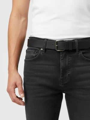 Sinsay - Pasek z klamrą z imitacji skóry - czarny