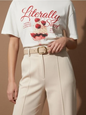 Sinsay - Pasek z klamrą z imitacji skóry - wielobarwny