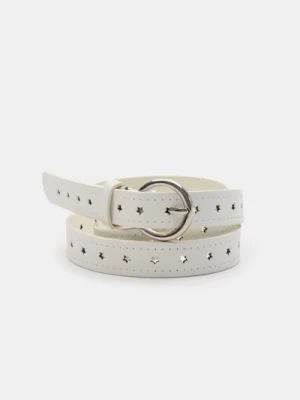 Sinsay - Pasek z motywem gwiazdek - biały