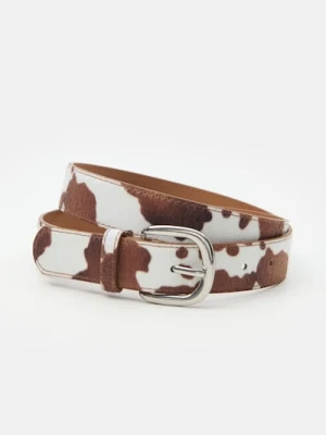 Sinsay - Pasek ze wzorem z klamrą - wielobarwny