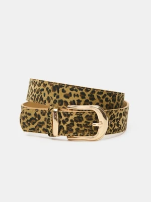 Sinsay - Pasek ze złotą klamrą - wielobarwny