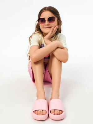 Sinsay - Piankowe klapki - różowy