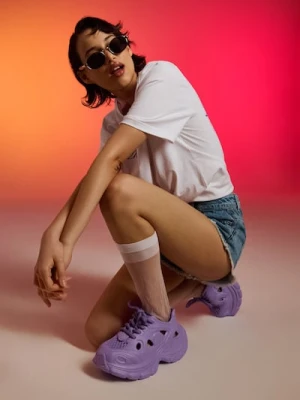 Sinsay - Piankowe sneakersy - fioletowy