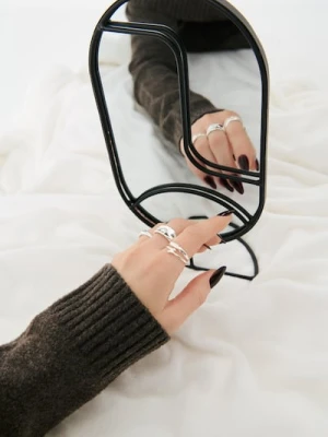 Sinsay - Pierścionki 4 pack - srebrny