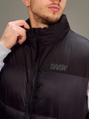 Sinsay - Pikowana kamizelka puffer - czarny