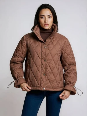 Sinsay - Pikowana kurtka - brązowy