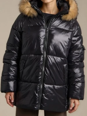 Sinsay - Pikowana kurtka puffer - czarny