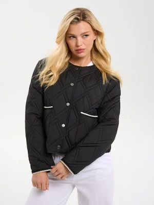 Sinsay - Pikowana kurtka puffer - czarny