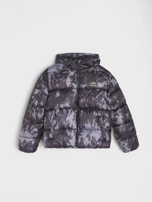 Sinsay - Pikowana kurtka puffer z kapturem - wielobarwny