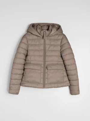 Sinsay - Pikowana kurtka z ociepleniem - brązowy