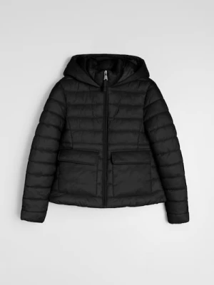 Sinsay - Pikowana kurtka z ociepleniem - czarny