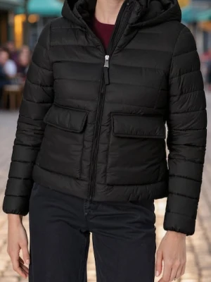 Sinsay - Pikowana kurtka z ociepleniem - czarny