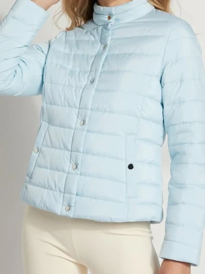 Sinsay - Pikowana kurtka ze stójką - błękitny