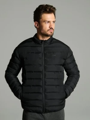 Sinsay - Pikowana kurtka ze stójką - czarny