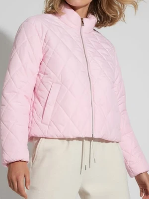 Sinsay - Pikowana kurtka ze stójką - różowy