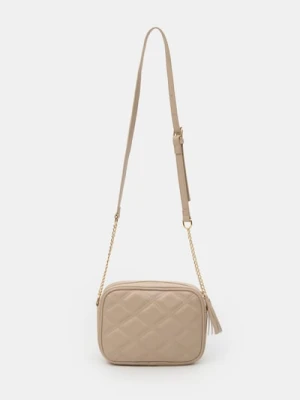 Sinsay - Pikowana torebka listonoszka - beżowy