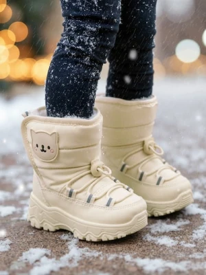 Sinsay - Pikowane śniegowce - kremowy