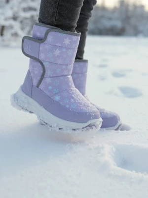 Sinsay - Pikowane śniegowce z ocieplanym futerkiem - różowy