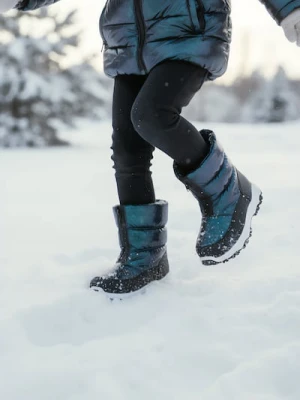 Sinsay - Pikowane śniegowce z wełnianą wyściółką - czarny