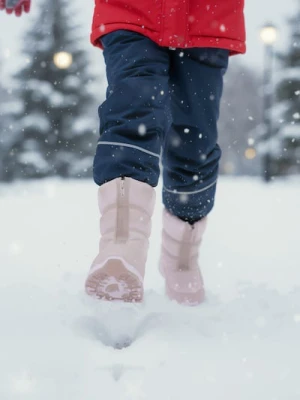 Sinsay - Pikowane śniegowce z wełnianą wyściółką - różowy