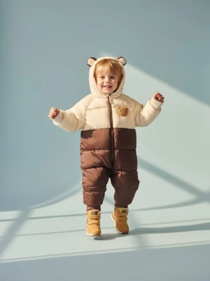 Sinsay - Pikowany kombinezon z elementami 3D - wielobarwny