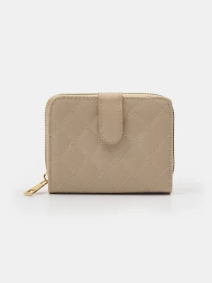 Sinsay - Pikowany portfel - kremowy