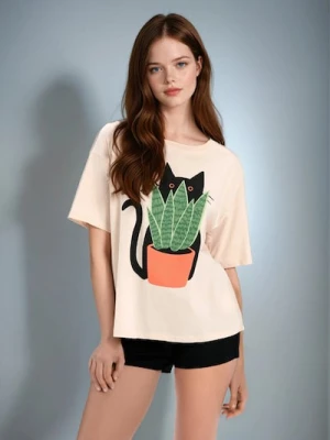 Sinsay - Piżama - beżowy