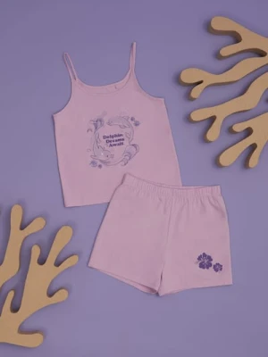 Sinsay - Piżama dwuczęściowa - fioletowy