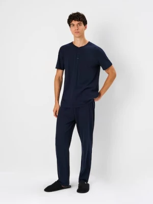 Sinsay - Piżama dwuczęściowa - granatowy