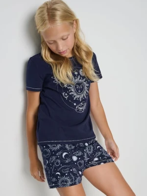 Sinsay - Piżama dwuczęściowa - granatowy