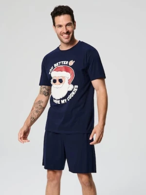 Sinsay - Piżama dwuczęściowa - granatowy