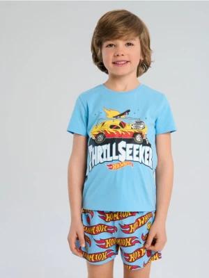 Sinsay - Piżama dwuczęściowa Hot Wheels - niebieski