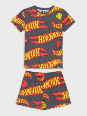 Sinsay - Piżama dwuczęściowa Hot Wheels - szary