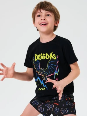 Sinsay - Piżama dwuczęściowa How to train your dragon - czarny