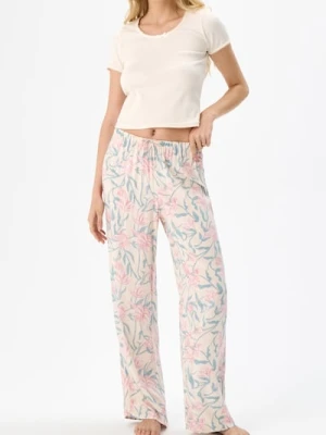 Sinsay - Piżama dwuczęściowa - kremowy