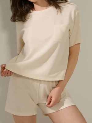 Zdjęcie produktu Sinsay - Piżama dwuczęściowa - kremowy